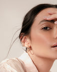 Noele medianas hoops oro