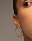 Niki Medium Gold Hoops