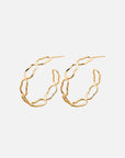 Niki Medium Gold Hoops