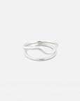 Anillo de Plata Naeva Doble Onda