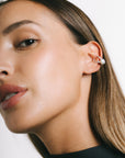Ferla Pearl Ear Cuff — Silver Plate
