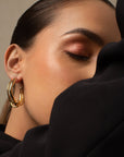 Claudette Gold Hoops earrings L