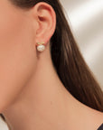 Pendientes Coco Oro con Perlas