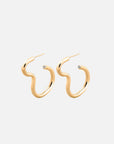 Claudine  Zirconia Hoops Earrings