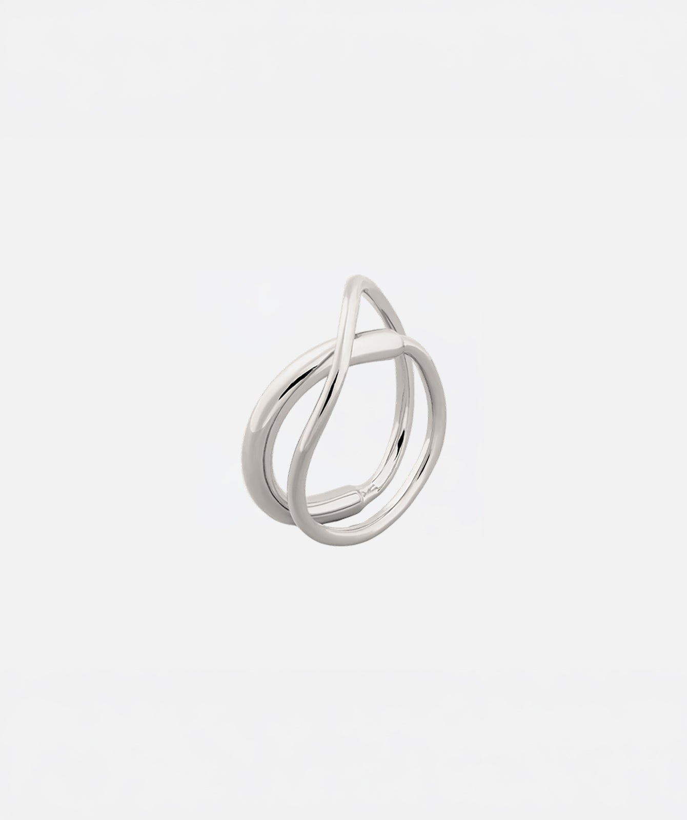 Cameron silver ring by PIERETTI in 925 silver, handcrafted modern silver ring