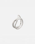 Cameron silver ring by PIERETTI in 925 silver, handcrafted modern silver ring