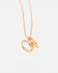 Celine pendant chain necklace by PIERETTI in 18K gold plating, handcrafted gold necklace