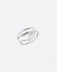 Clau twisted ear cuff by PIERETTI in silver plating, handcrafted no piercing ear cuff
