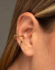 Nora gold ear cuff by PIERETTI, 
