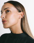 Ferla Pearl Ear Cuff — Silver Plate