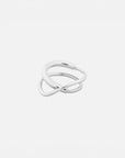 Cameron silver ring by PIERETTI, polished silver design detail