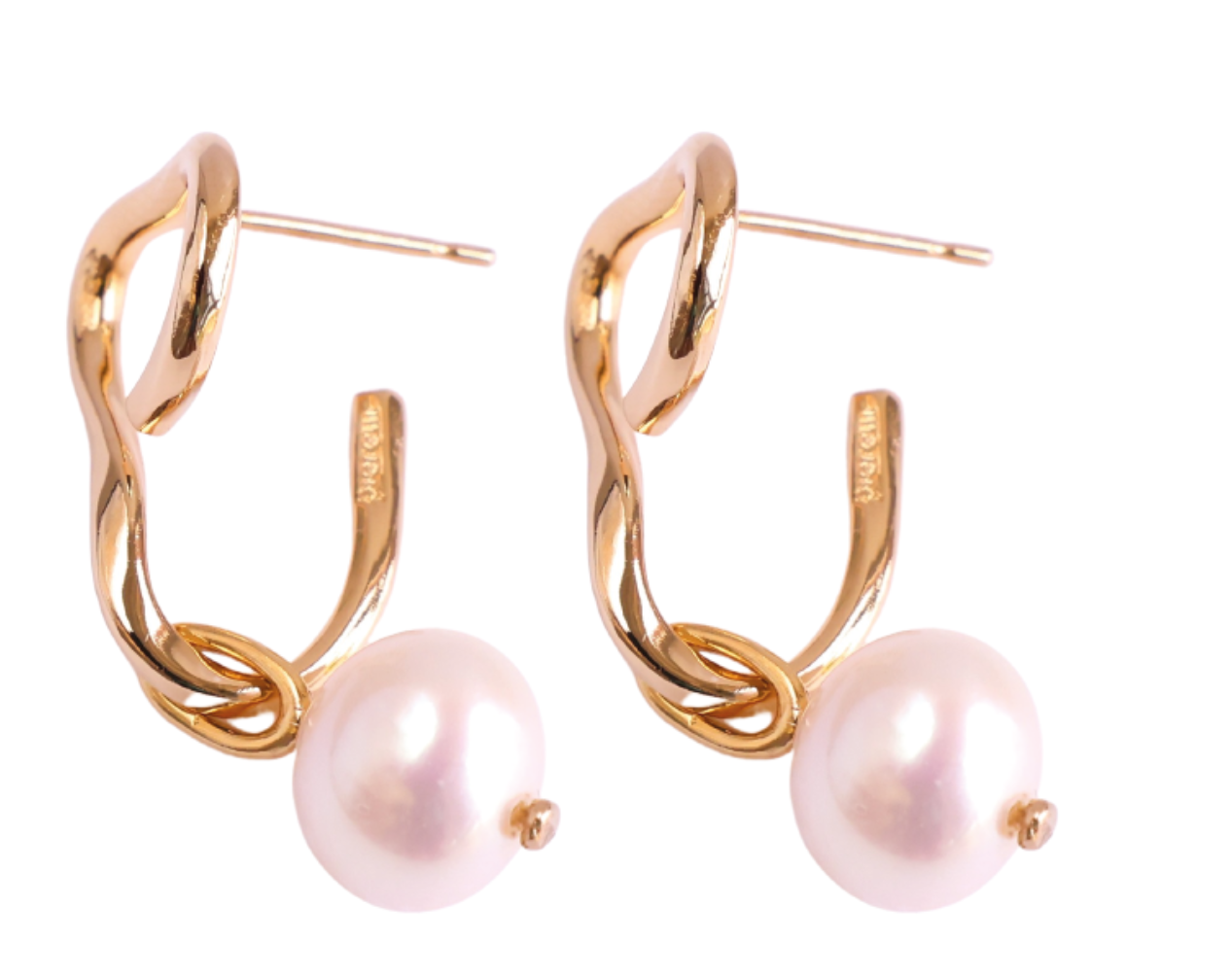 Neni earrings &amp;amp; round pearls earrings &amp;amp; round pearls